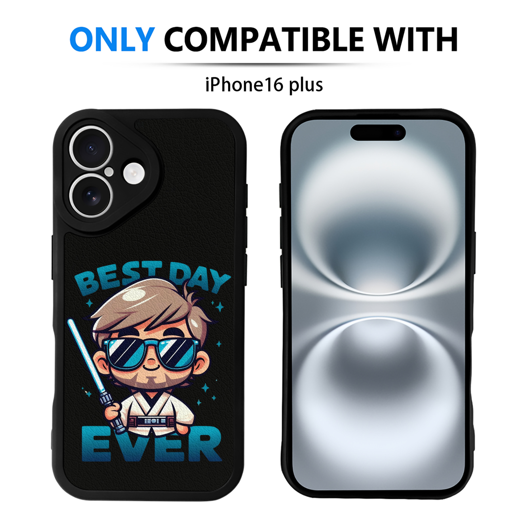 （画像用） スター・ウォーズ Star Wars 【iPhone 16シリーズ対応】シリコンスマホケース（レザー調） 材質：シリコン